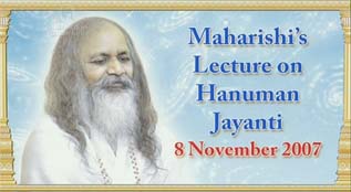 Video of Maharishi on Hanuman Day 2007