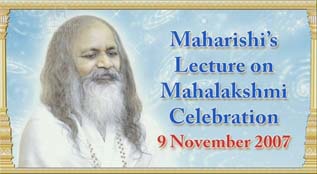 Video of Maharishi on Mahalakshmi Day 2007